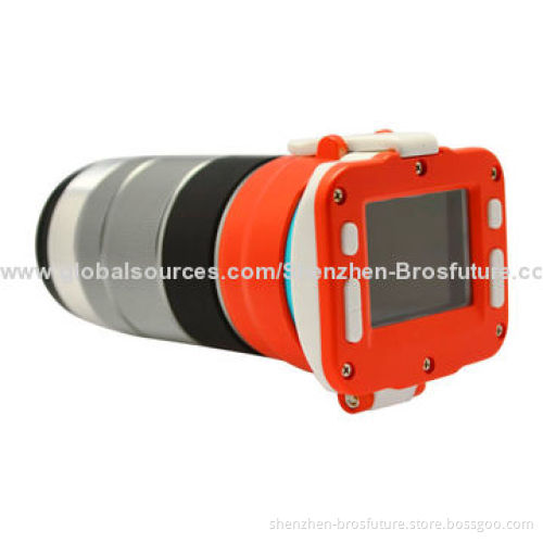 Waterproof 1,080P Full HD Sports Camera, Ambarella 1.5" Display, 120-degree Viewing Angle, G-sensorNew